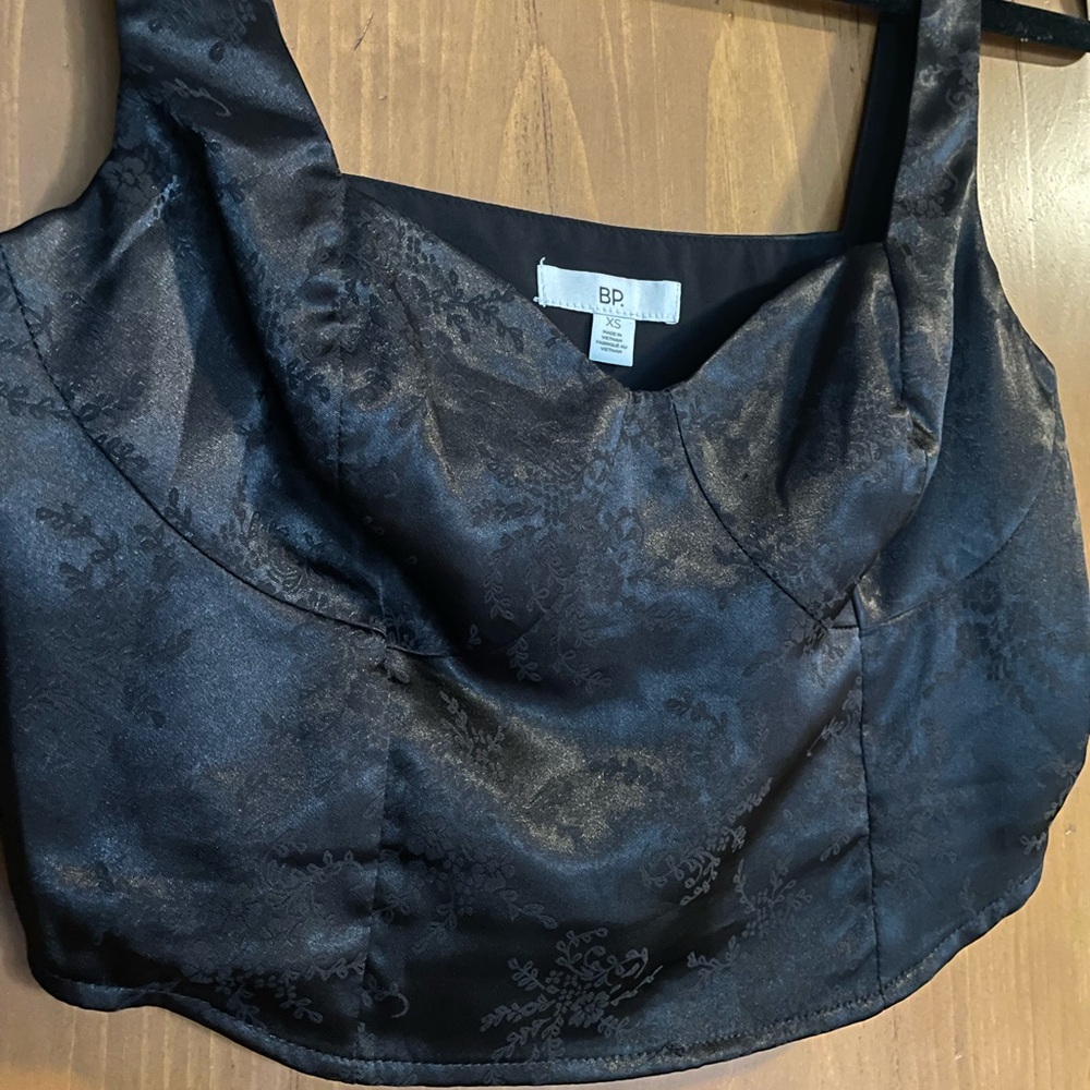 Boustier style crop top